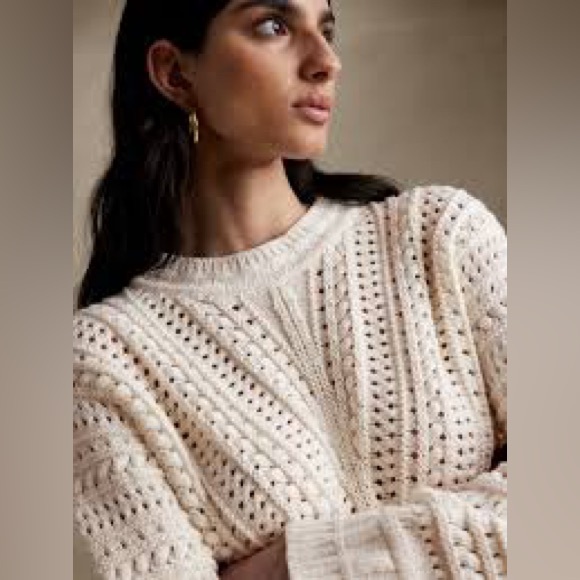 Banana Republic Lexia Cropped Cotton Sweater - Picture 4 of 8